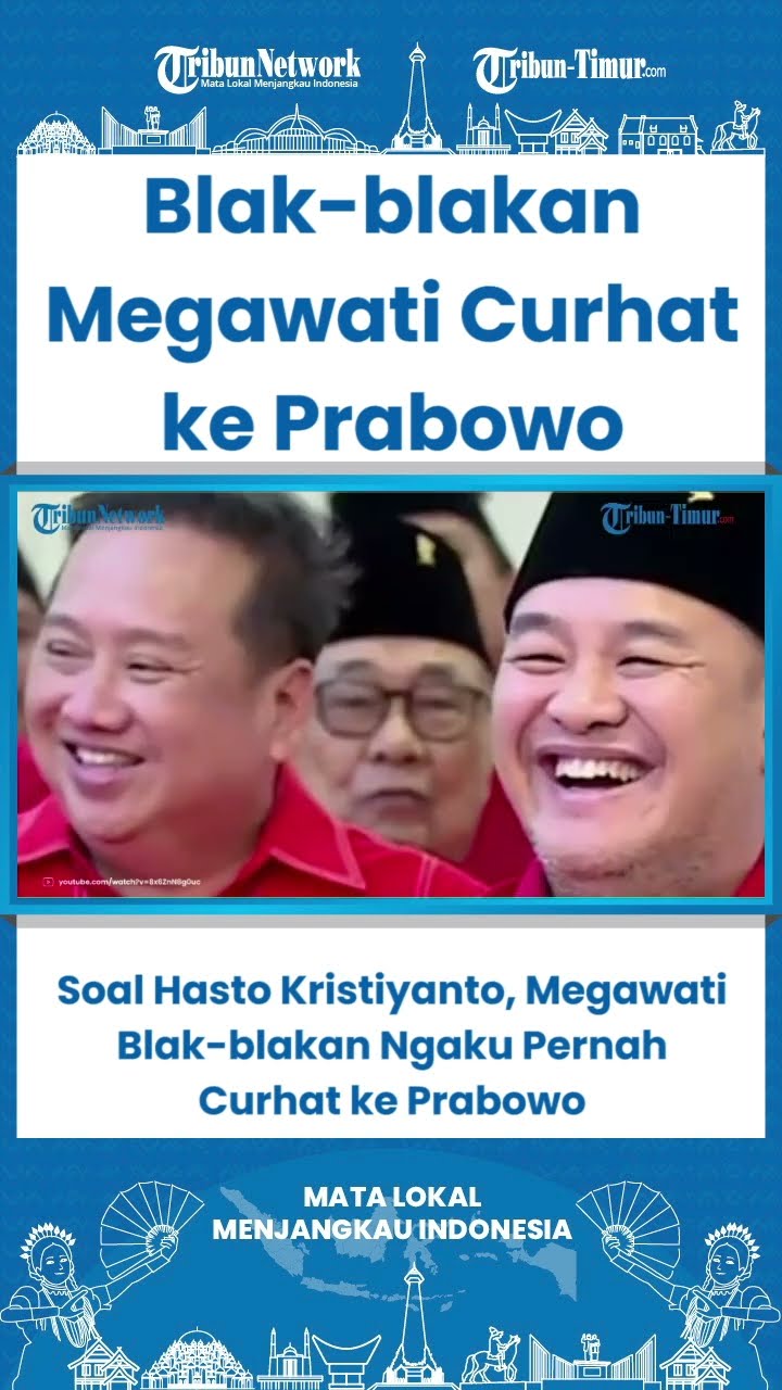 SHORT Soal Hasto Kristiyanto, Megawati Blak blakan Ngaku Pernah Curhat ke Prabowo