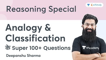 Analogy and Classification | Reasoning | For All Exams | wifistudy | Deepanshu Sharma