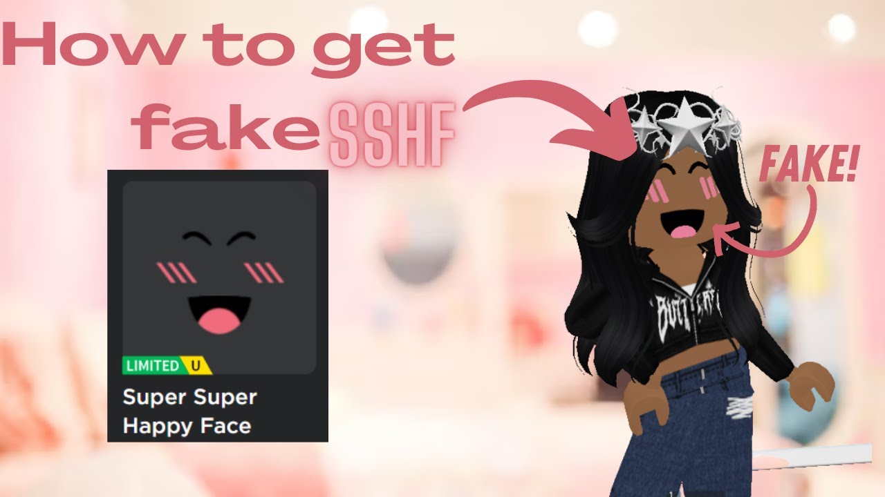 New fake Supwr Super Happy Face. #roblox #limited #sshf