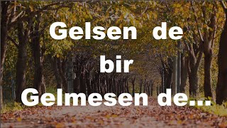 GELSEN DE BİR GELMESEN DE OSMAN SERDENGEÇTİ ŞİİR DUYGUSAL