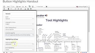 ReadSpeaker docReader Settings