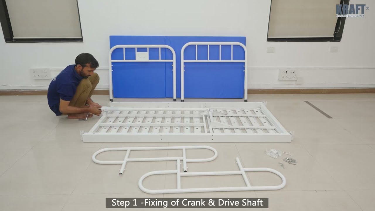 KRAFT  144  Single Function (Backrest) Hospital bed Installation