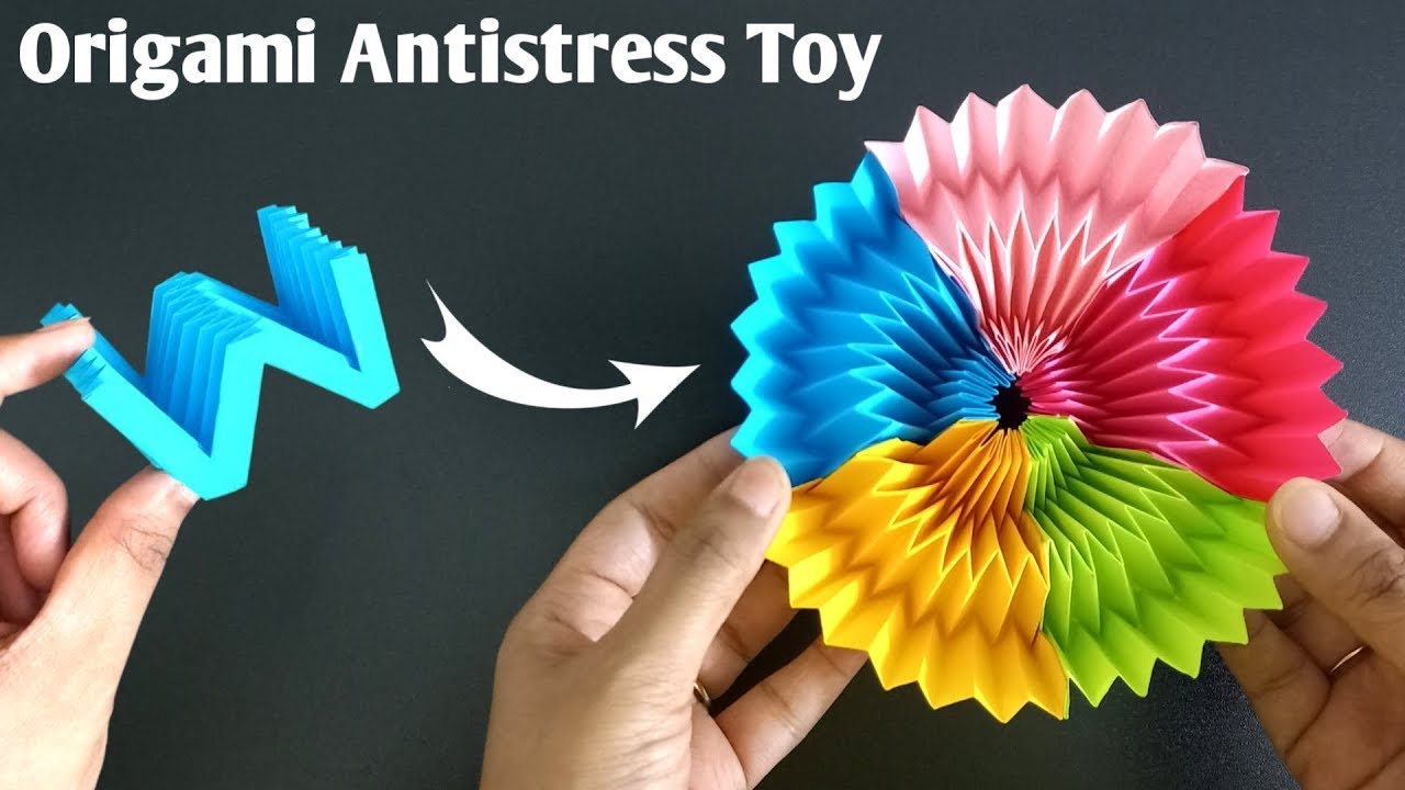 How To Make An Origami Anti-Stress Toy | DIY Origami Paper Fidget | Relaxing Origami Anti-Stress Toy