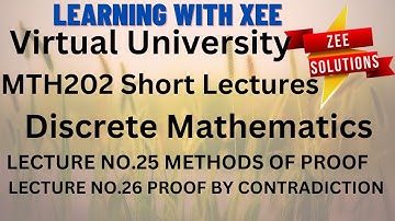 MTH202 Discrete Mathematics Short lectures of Lecture 25 & 26 Virtual University of Pakistan