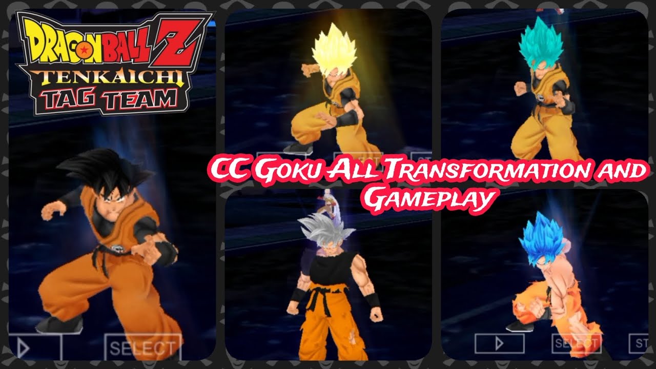 CC Goku All Transformation and Gameplay Dragon Ball Z Tenkaichi