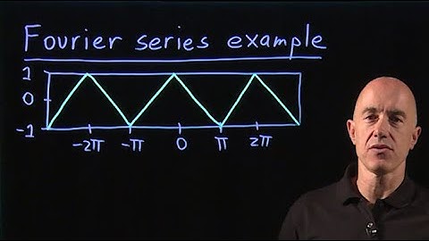 Fourier series example: the triangle wave | Lecture 51 | Differential Equations for Engineers