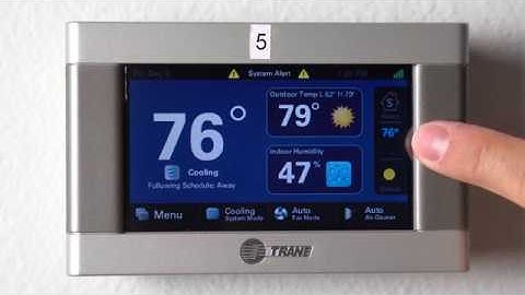 Trane XL 824/850 Thermostat Tutorial