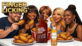 🔥 Viral Agave Butter Wings Fried Chicken Collab Mukbang! Sweet, Sticky & CRISPY 🍗