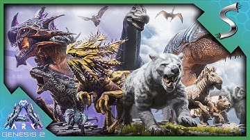 NEW GEN-R CREATURES, NETGUN AND CATAPULT FIRE AMMO! - ARK Survival Evolved Genesis 2 DLC