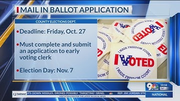 Mail in ballot application