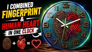 I Combined a Fingerprint and a Human Heart in One Clock