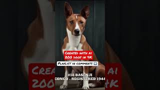 Using AI to Create Basenji Dog in 4K!   #aiart #ai #shorts