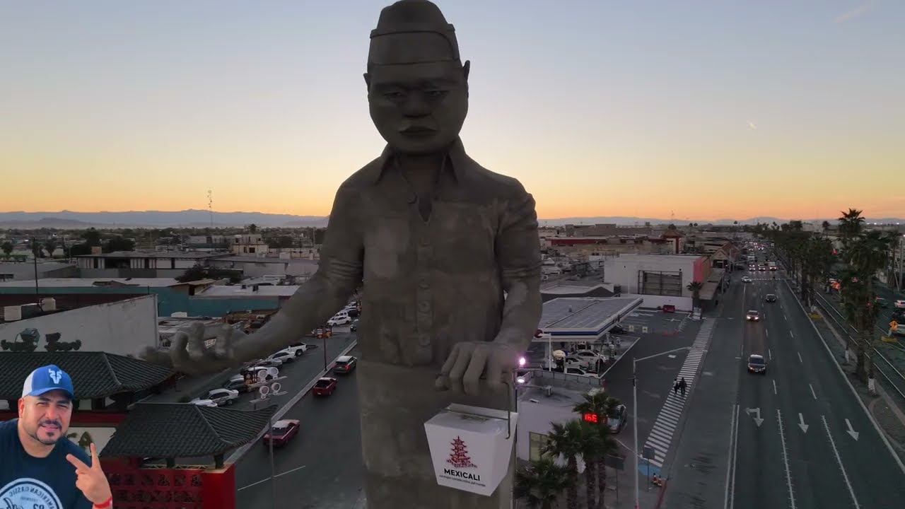 Tirando rostro con el cocinero Chino y barrio Chino en Mexicali BC 