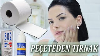 Peçeteden Tırnak Yaptım💅🏽 Çıkarma Önerisi Videonun Sonunda