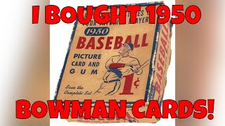 I bought some 1950 Bowman baseball cards! (And other mail day items like autos!)