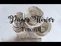 Rolled Paper Roses Flowers Tutorial - Easy to Make From Book Paper