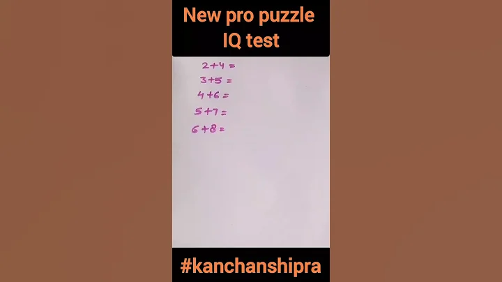 New pro puzzle | IQ test #youtubeshorts #viral #trending #maths #puzzle #shorts #mathspuzzle #math