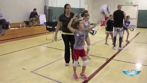Volleyball serving for beginning players