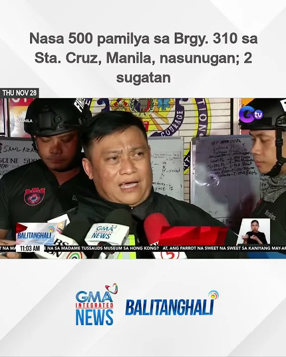 Nasa 500 pamilya sa Brgy. 310 sa Sta. Cruz, Manila, nasunugan; 2 sugatan | Balitanghali
