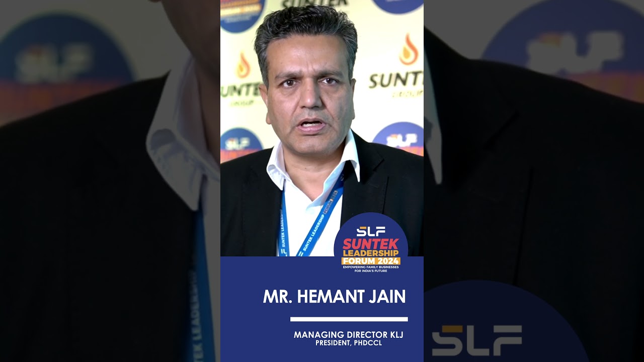Mr. Hemant Jain, Managing Director of KLJ Resources Limited | SLF 2024