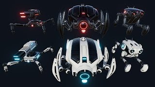 Sci Fi Insect Robots Unity