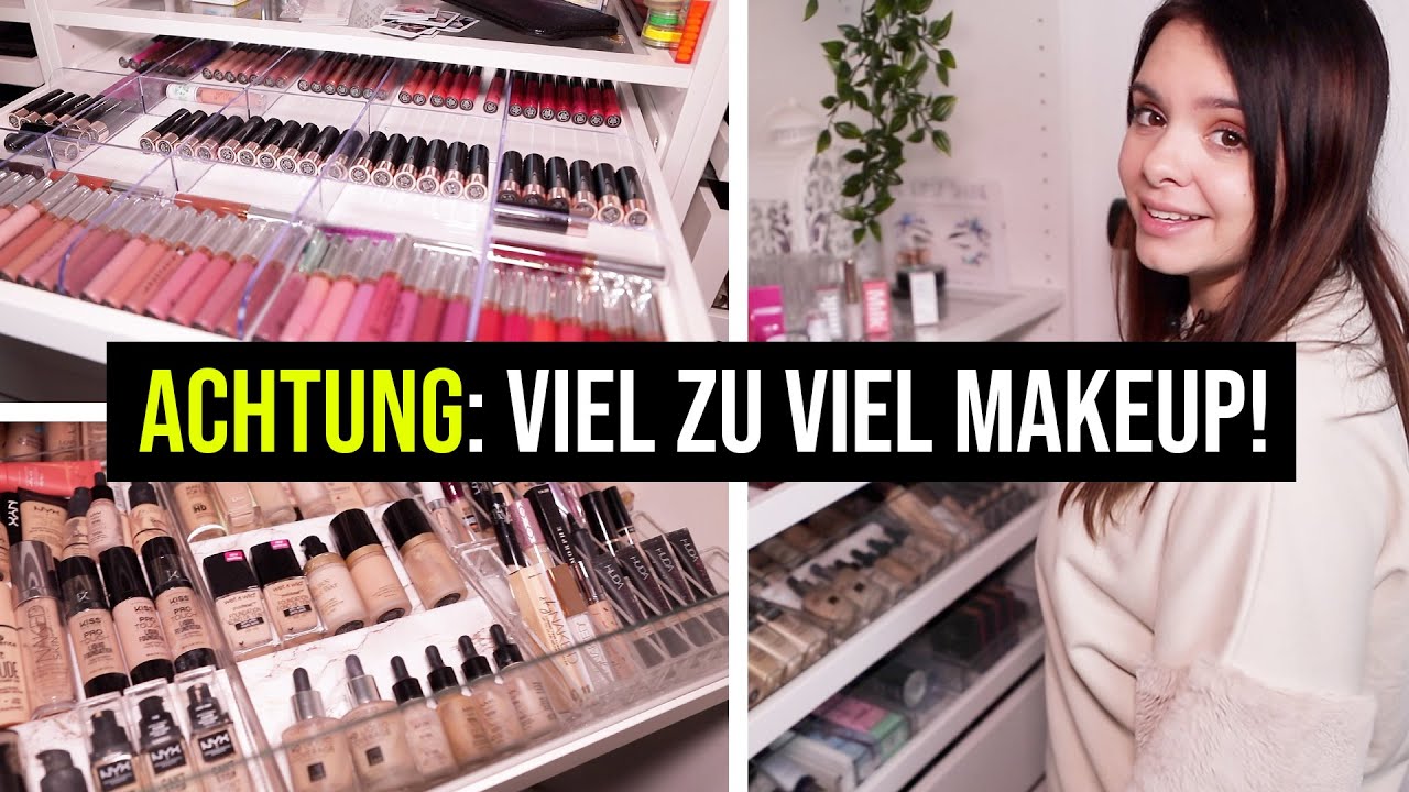 Meine ALTE Makeup Kollektion / Aufbewahrung + Studio Tour! - ich ziehe um 🥴