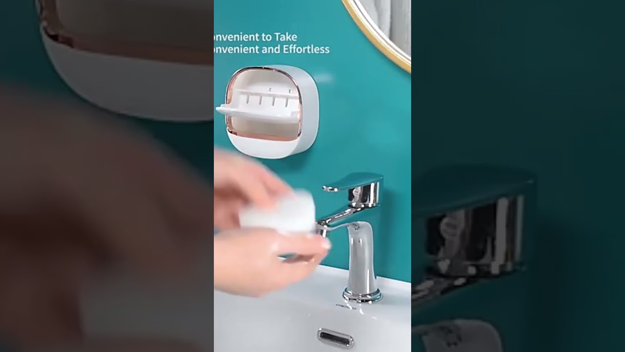  Plastic Soap Dish Case Soap Box Wall Mounted Shower Soap Dish Holder