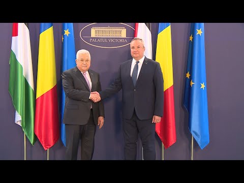 7/19/22: Întrevederea PM Nicolae-Ionel Ciucă cu președintele Statului Palestina, Mahmoud Abbas