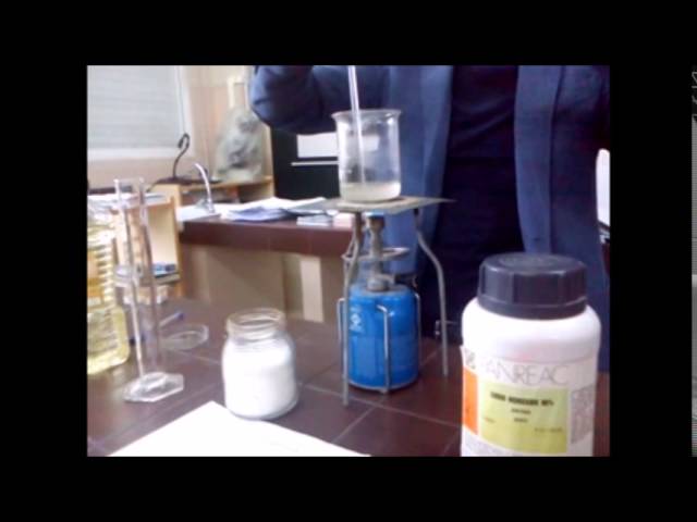 PRÁCTICA DE SAPONIFICACIÓN (saponification) práctica de laboratorio -  YouTube