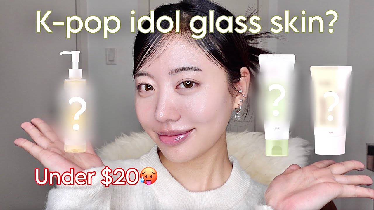 How to get K-pop idol glass skin at home (UNDER $20!!!!)🫣