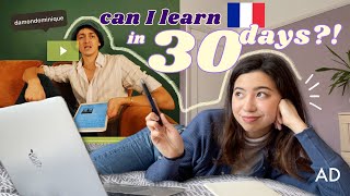 I tried THIS YouTuber's French course! 🇫🇷 || Can I learn French in 30 days? part 2