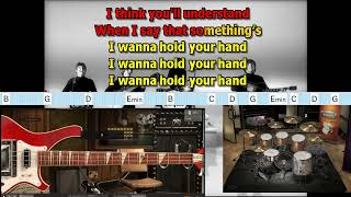 I want to hold your hand Beatles best karaoke instrumental lyrics  version 2022