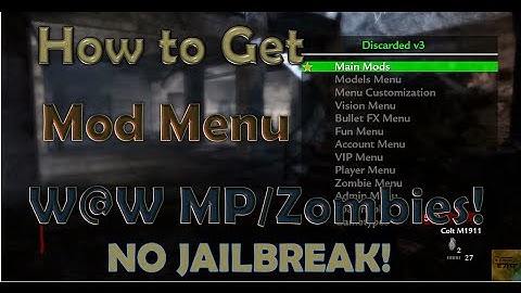 (No Jailbreak) How to get Mod Menu on World at War PS3 Online Tutorial!