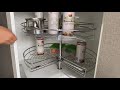 270 Degree Corner Carousel Basket For Kitchen Corner Cabinet Using