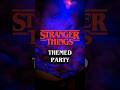 A STRANGER THINGS PARTY! #strangerthings #netflix #shorts #happynewyear