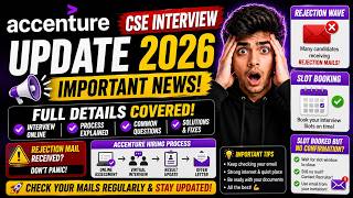 🔥Accenture CSE Interview Update 2026 📢 Rejection Wave, Slot Booking & Fixes | Accenture Hiring 2026