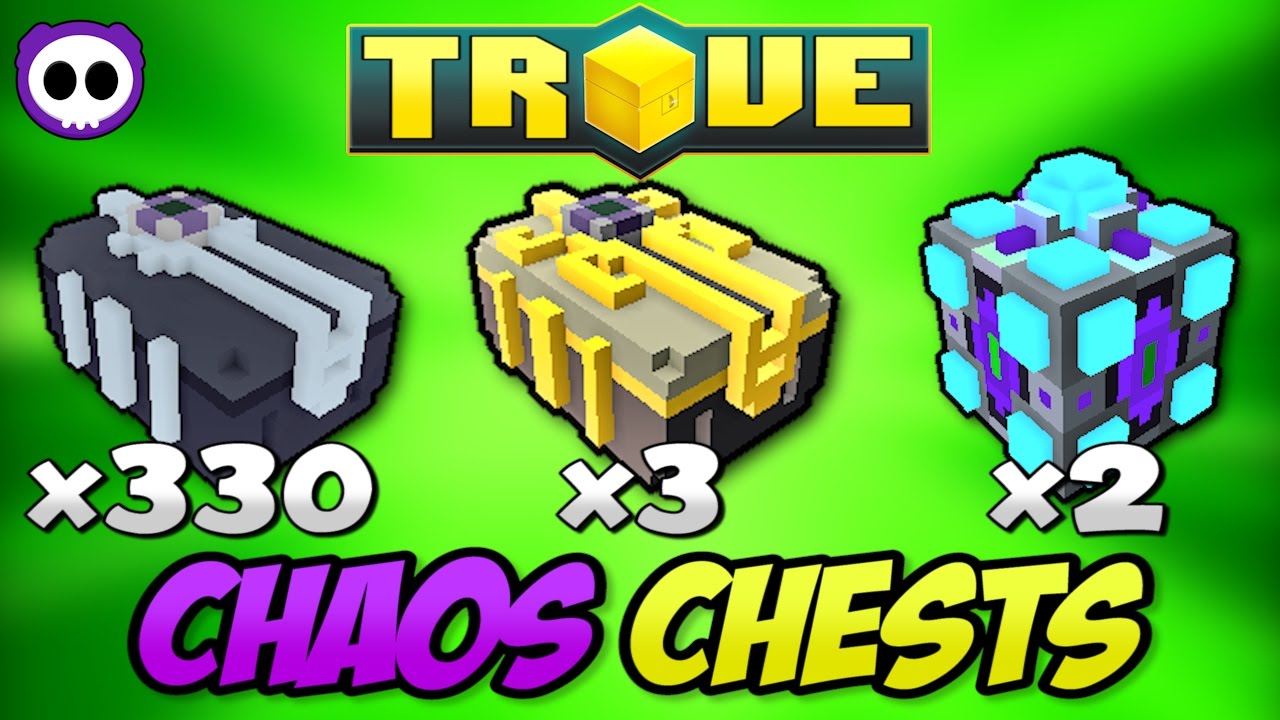 UNBOXING 330 CHAOS CHESTS, 3 GOLDEN CHAOS CHESTS & 2 CHAOS MEGA-CORES IN TROVE