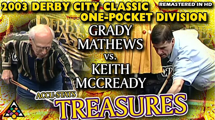KILLER ONE POCKET: Grady MATHEWS vs Keith MCCREADY - 2003 DERBY CITY CLASSIC ONE POCKET DIVISION