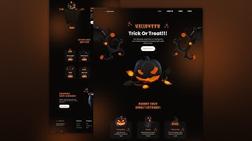 🎃 Build & Deploy a Responsive Halloween Website Design Using HTML CSS & JavaScript