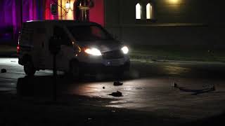 6th and new york car vs pedestrian