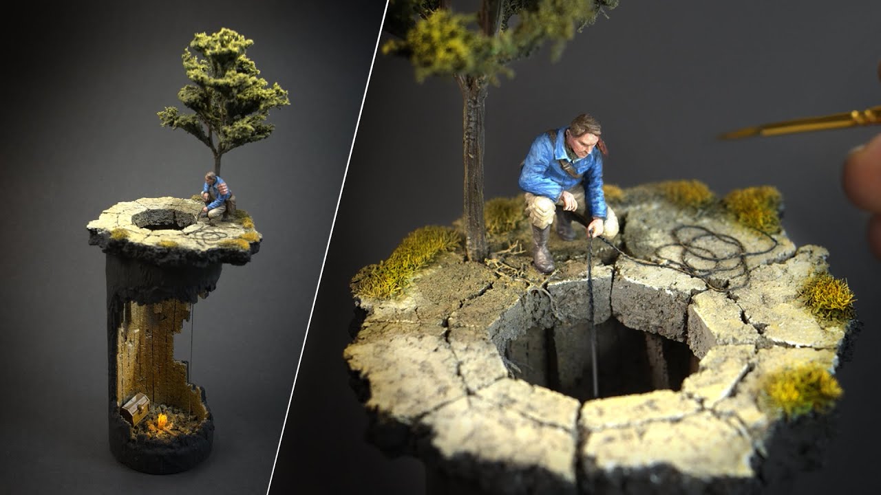 ☆ Diorama Art The Treasure Hunter' - Diorama Scratch Build - YouTube