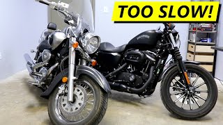 Is a Harley BETTER Than a Metric Cruiser? (Iron 883 v Suzuki Boulevard) screenshot 4