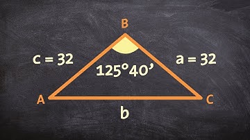 When given a triangle of SAS use law of cosines to find the remaining parts