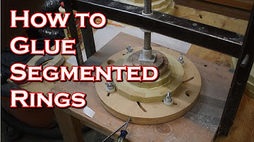 The easiest ways to glue rings together segmented woodturning