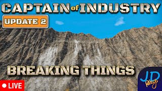 Breaking The Island 🚛 Captain of Industry Update 2 🚜 Stream 9 👷 Lets Play, Walkthrough