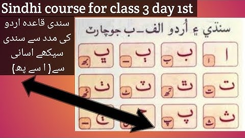 sindhi alphabet|Basic sindhi| starting sindhi|sindhi book class |learn sindhi language for beginners
