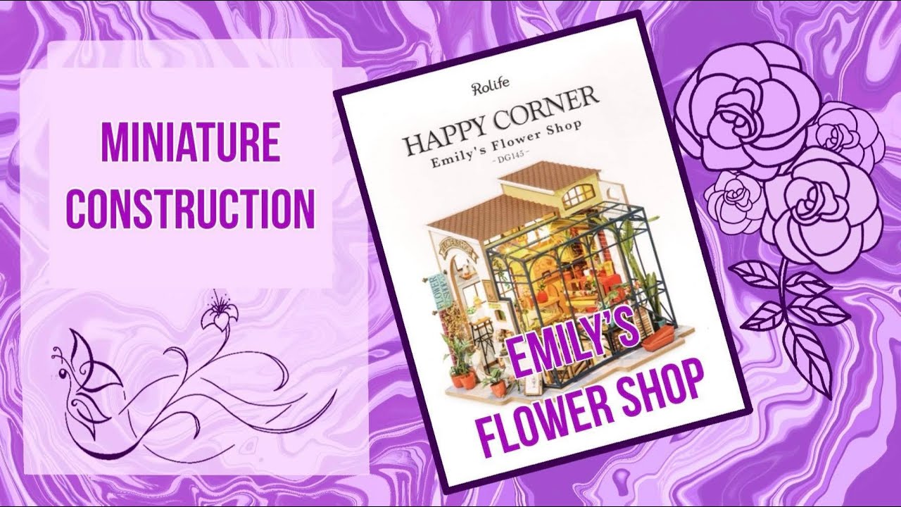 Rolife Happy Corner Emily's Flower Shop DIY Miniature Kit