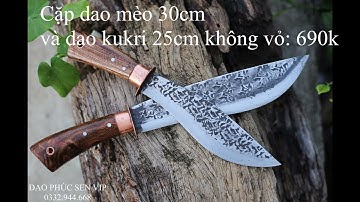 Dao Phúc Sen Vip | Báo giá dao mèo đi rừng, dao thái, lọc thịt, chặt xương mới nhất Phúc Sen Vip