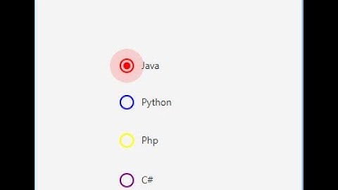 JavaFX Material Design JFoenix Tutorial 52 - JFXRadioButton