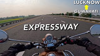 CRUISING ON EXPRESSWAY, IS CLASSIC 350 REBORN COMFORTABLE ? | EXPLORING LUCKNOW CITY